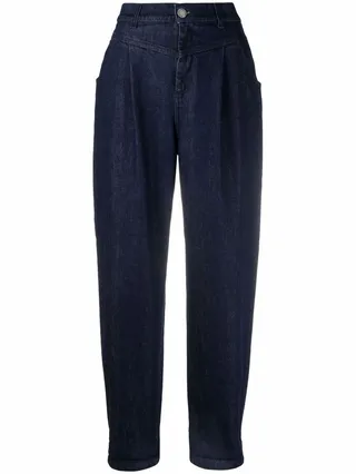 High-Waisted Boyfriend-Fit Jeans