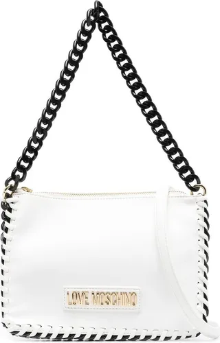 Chain-Link Trim Shoulder Bag
