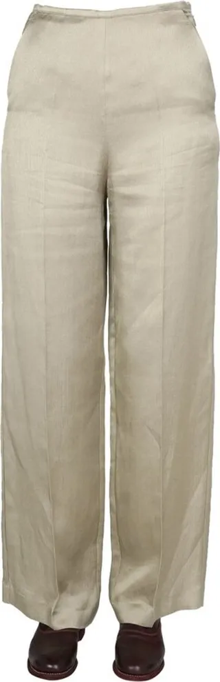 Alysi Straight Leg Satin Trousers