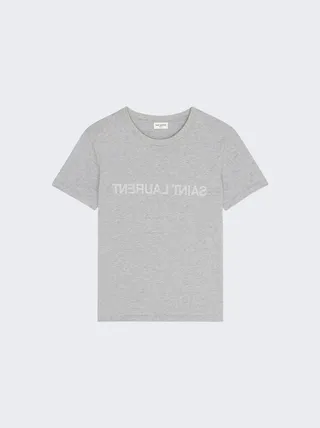 Reverse T-shirt Gris Chine Grey