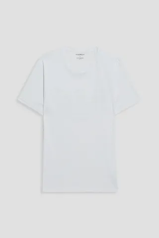 Printed organic cotton-jersey T-shirt