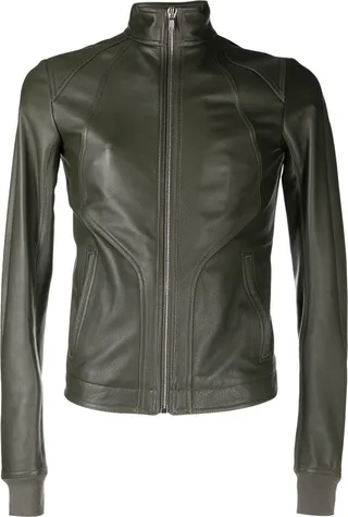 Panelled Leather Jacket