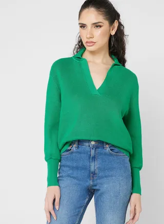 Sweater With Collar