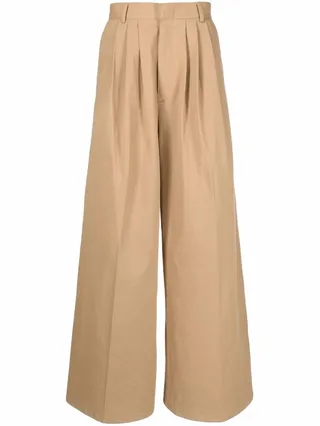 High-Waisted Wide-Leg Trousers