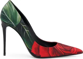 Rose Print Pumps