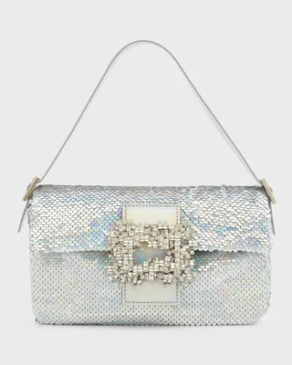 Habibi Iridescent Sequins Shoulder Bag
