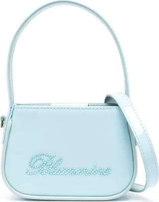 BLUMARINE- Logo Patent Leather Handbag