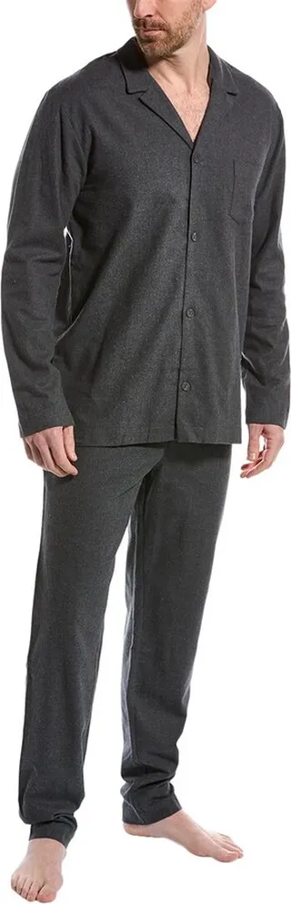 Hanro 2Pc Flannel Pajama Pant Set