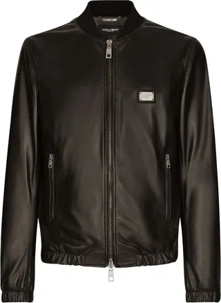 Dolce & Gabbana Lambskin Bomber Jacket
