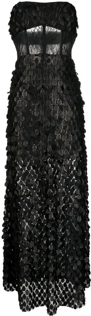 Supreme Extreme strapless gown