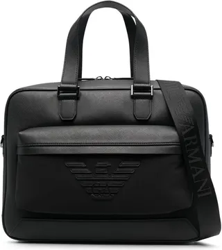 EMPORIO ARMANI- Leather Briefcase