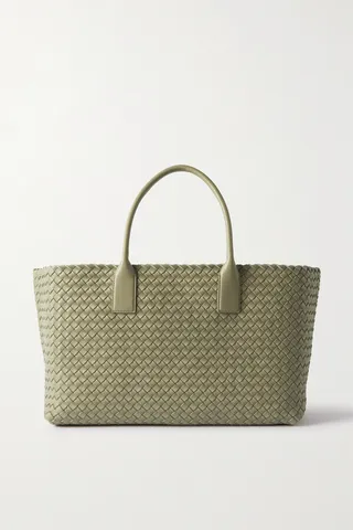 Bottega Veneta - Cabat Medium Intrecciato Leather Tote - Green