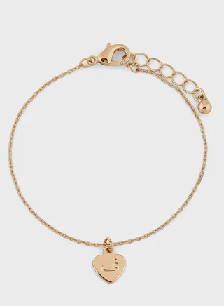 Arabic Initial "F" Charm Bracelet