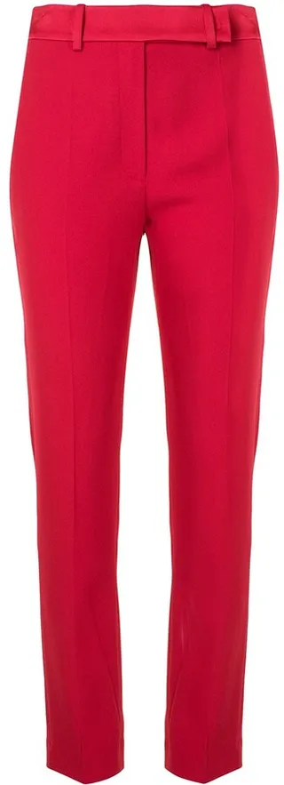 Straight-Leg Crepe Trousers