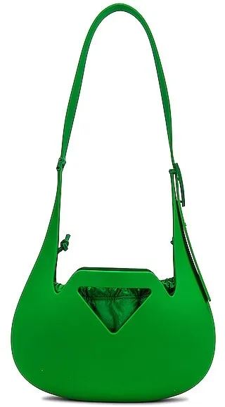 Bottega Veneta Small Moulded Shoulder Bag in Green