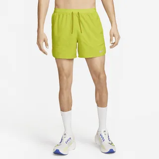 Nike Men's Stride Dri-FIT 5" Brief-Lined Running Shorts in Green