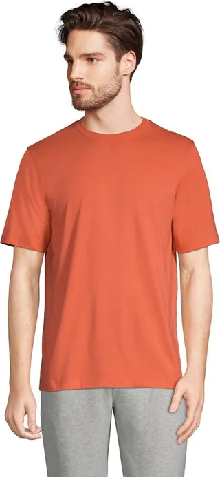 Lands' End Men's Tall Super-T Short Sleeve T-Shirt - Medium Tall - White