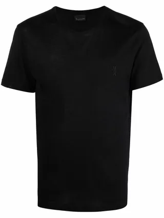 embroidered-logo T-shirt