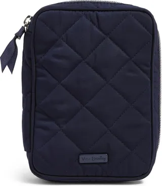 Vera Bradley Women's Performance Twill Zip-Around Jewelry Folio Classic Navy