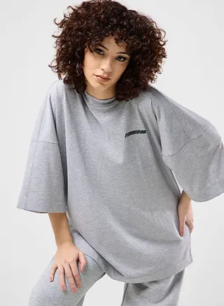 Exaggerated Racer Printed T-Shirt