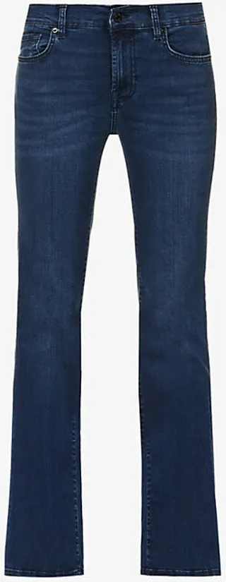 Womens Park Avenue Bair Bootcut-leg Mid-rise Stretch-denim Jeans