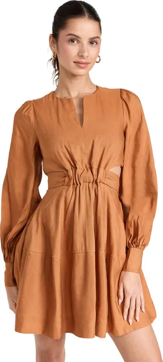 Aje Spectral V Neck Mini Dress