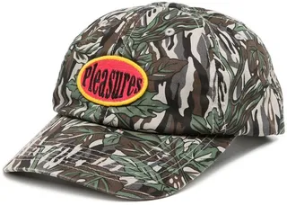 Leaf-Print Cotton Cap