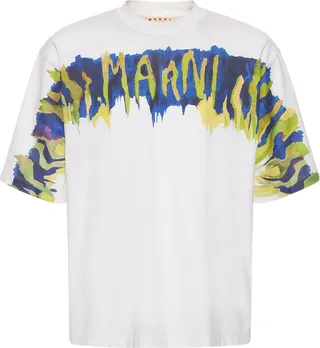 Printed logo cotton jersey t-shirt