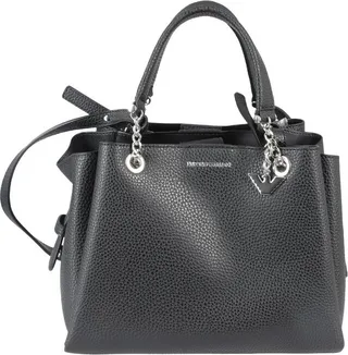 Emporio Armani Logo Plaque Chain Strap Tote Bag
