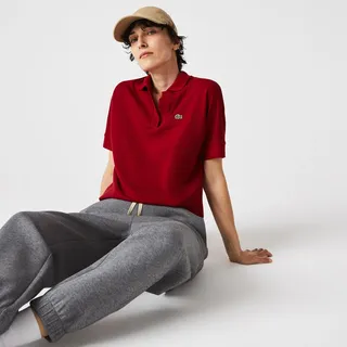 Women's Loose Fit Flowy Piqué Polo