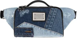 Dolce & Gabbana Patchwork Distressed Belt Bag