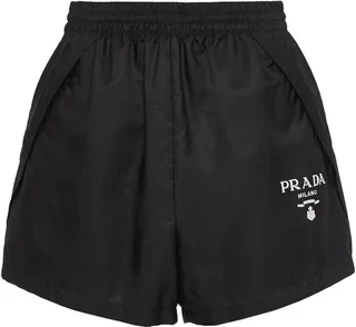 Re-Nylon logo-embroidered shorts