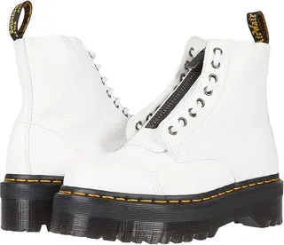 Dr. Martens Sinclair Platform (White Milled Nappa Leather) Women's Shoes