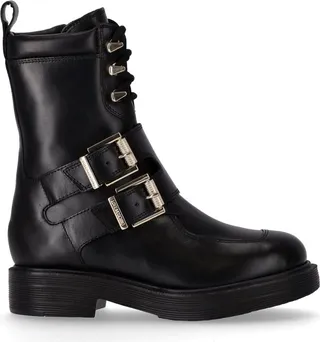 Love Moschino Black Combat Boot With Buckles