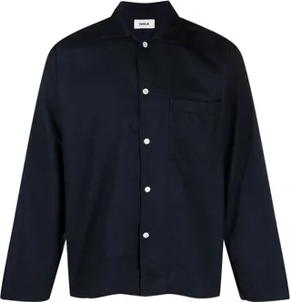Long-Sleeved Organic Cotton Pajama Shirt