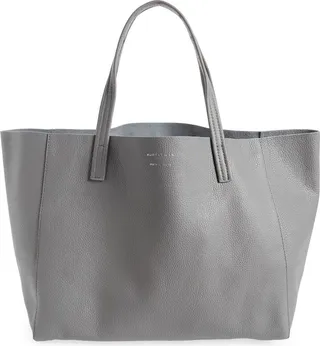 Violet Leather Tote
