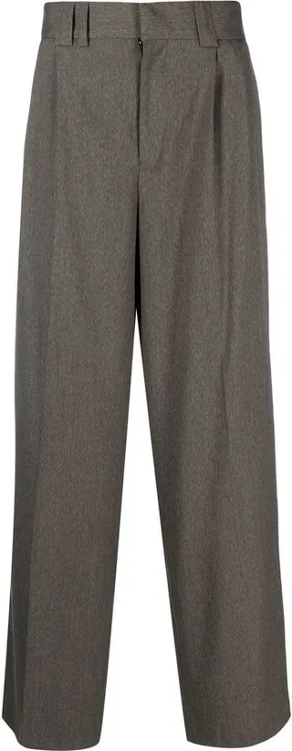 Wide-Leg Tailored Trousers
