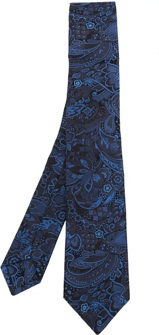 Floral-Jacquard Silk Tie
