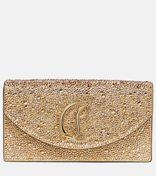 Loubi54 metallic leather shoulder bag