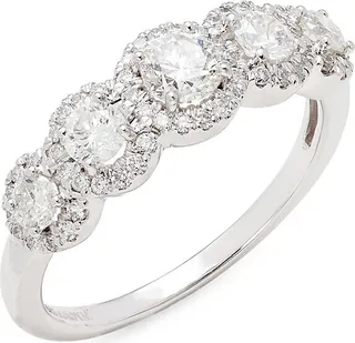 14K White Gold & 1.00 TCW Diamond Ring