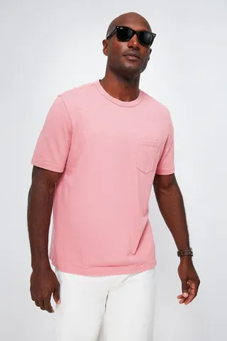 Faded Flag Sunwashed Pocket Tee