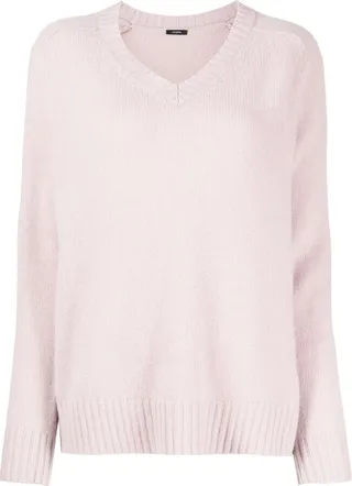 V-neck cashmere sweatshirt