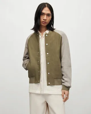 Mist Leather Bomber Jacket - Earthy Brown