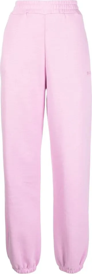 Embroidered Logo Cotton Track Pants