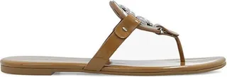 Tory Burch Miller Logo Plaque Thong Sandals