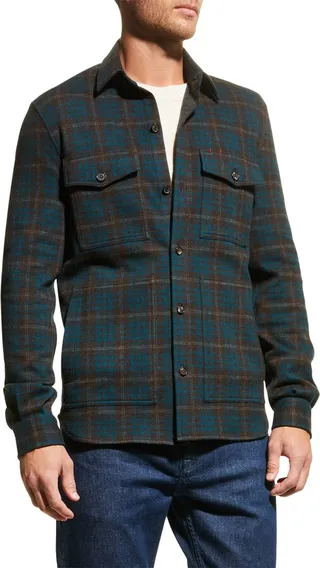 Men's Wool Plaid Overshirt