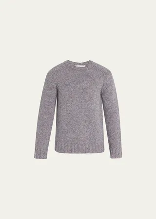 Men's Daniel Rib-Trim Cashmere Sweater