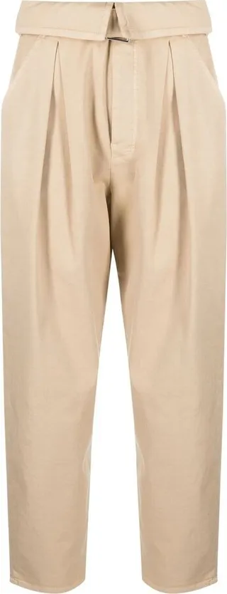 High-Waisted Straigh-Leg Trousers