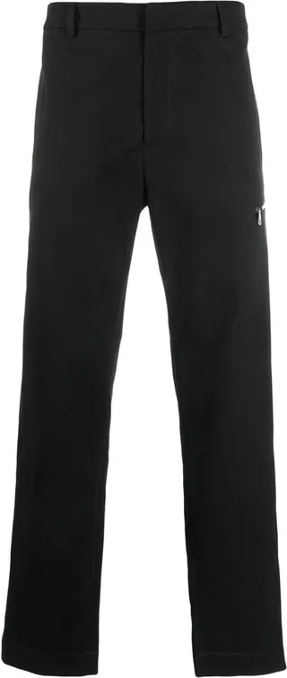 Straight-Leg Cut Trousers