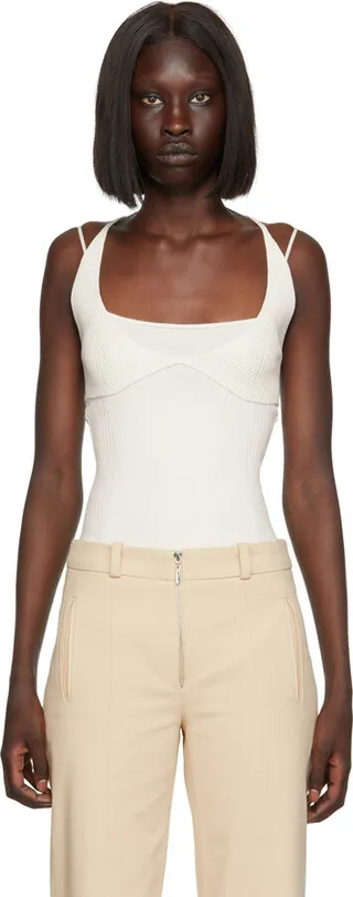 Anna October White Brigitte Bodysuit